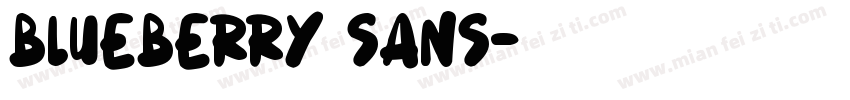 Blueberry Sans字体转换